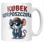 Kubek ceramiczny Kubek Korposzczura Praca Korporacja Zabawny Prezent