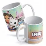 Kubek Koci Domek Gabi Personalizowany z Imieniem Prezent Dla Dziecka