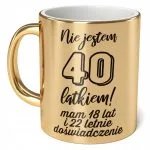 Kubek ceramiczny 330 ml Nie jestem 40 Na 40 Urodziny Prezent Dla Mężczyzny