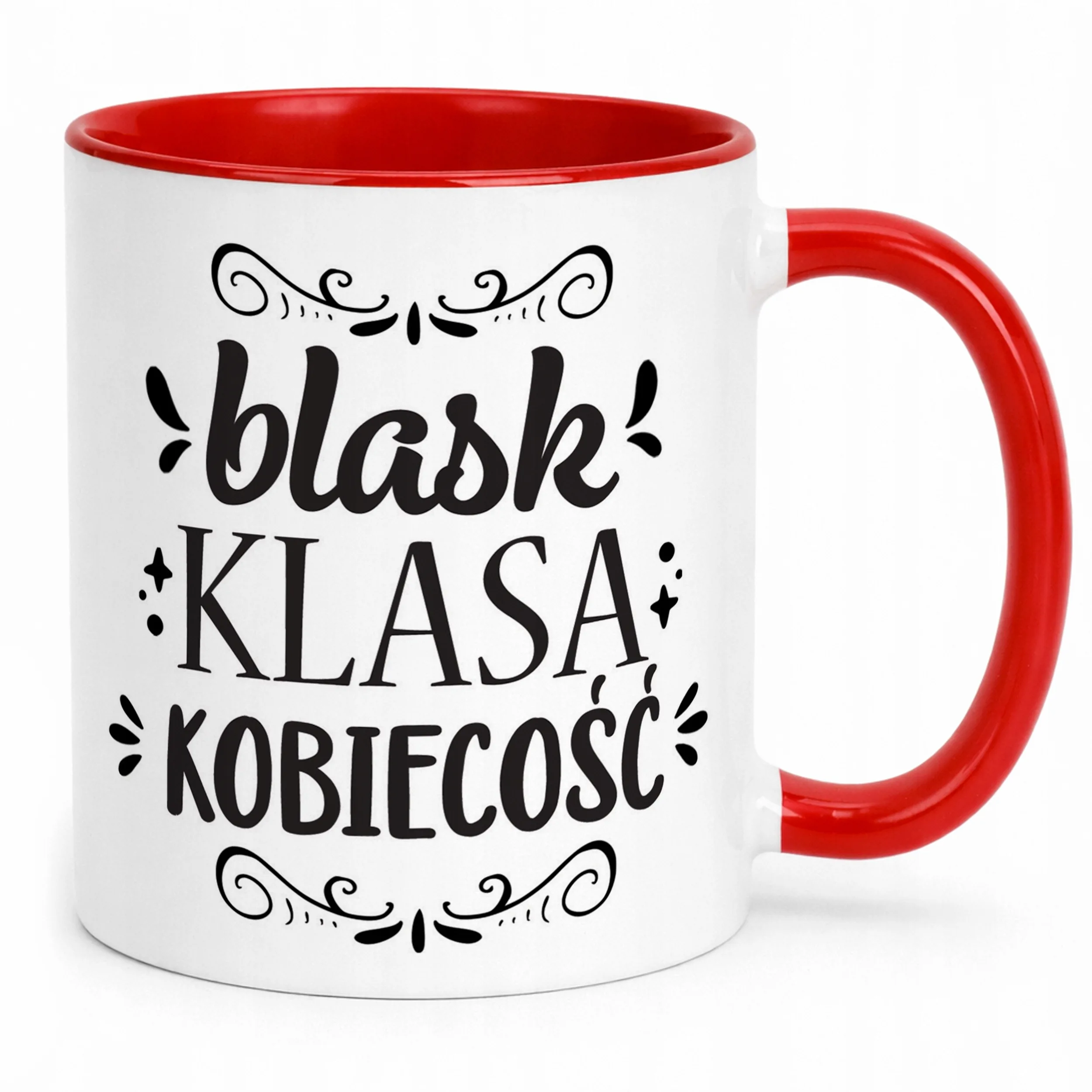 Kubek Czerwony Dzień Kobiet Dla Kobiety Dziewczyny Prezent Upominek