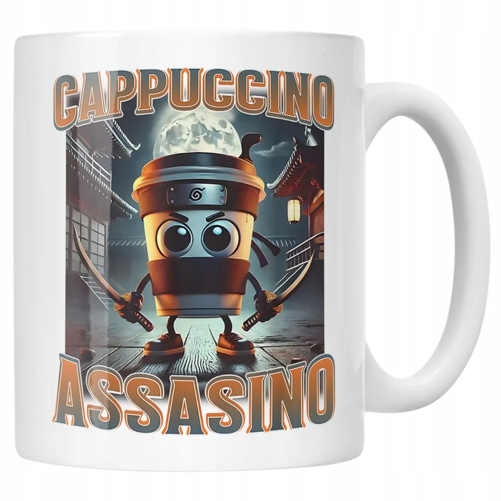 Kubek ceramiczny Cappuccino Assassino viral tiktok brainrot