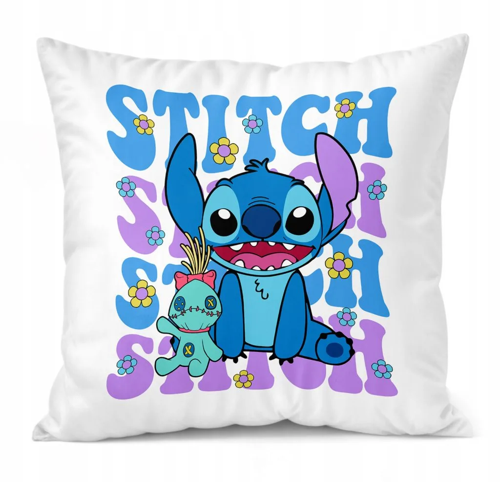 Poduszka 38x38cm Stitch Lilo i Stich Bajka Dla Dzieci Prezent