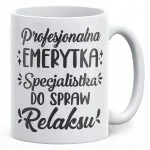 Kubek ceramiczny z okazji Emerytury Dla Emerytki Prezent Upominek