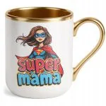 Kubek Premium Złoty Dzień Matki Dla Mamy Prezent Upominek Super Mama