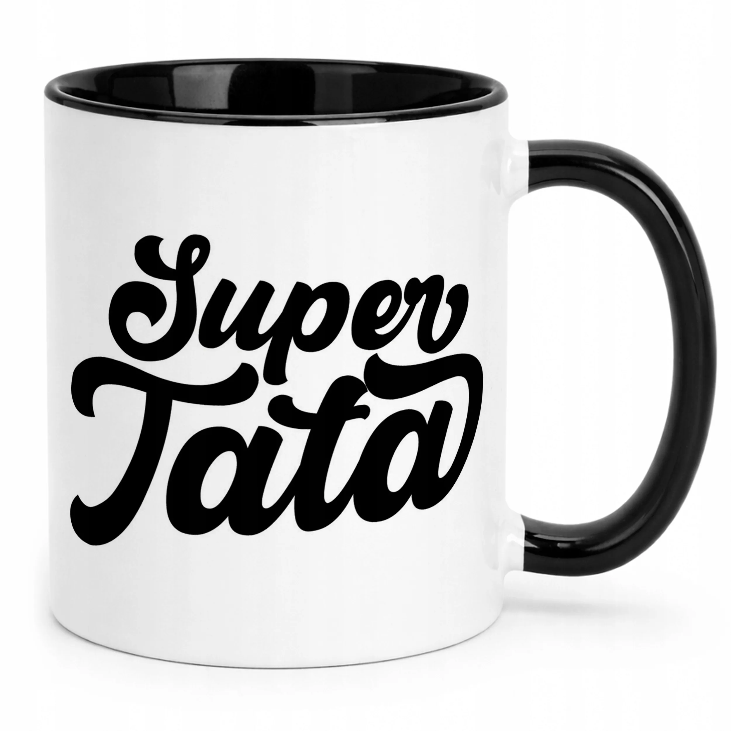 Kubek Czarny Dzień Ojca Dla Taty Super Tata Prezent