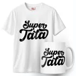 Zestaw Kubek + Koszulka Dzień Ojca Dla Taty Super Tata Prezent