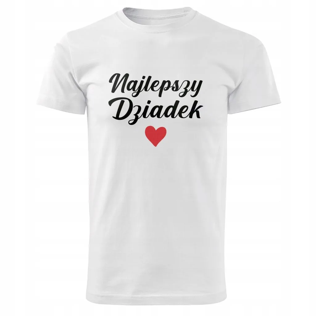 Koszulka Męski T-shirt Na Dzień Dziadka Prezent Najlepszy Dziadek