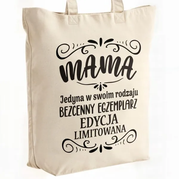 Torba bawełniana premium na zakupy Dzień Matki Edycja Limitowana