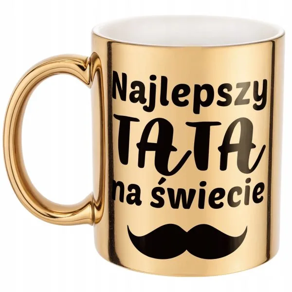 Złoty Kubek Dzień Ojca Dla Taty Najlepszy Tata Na Świecie Prezent