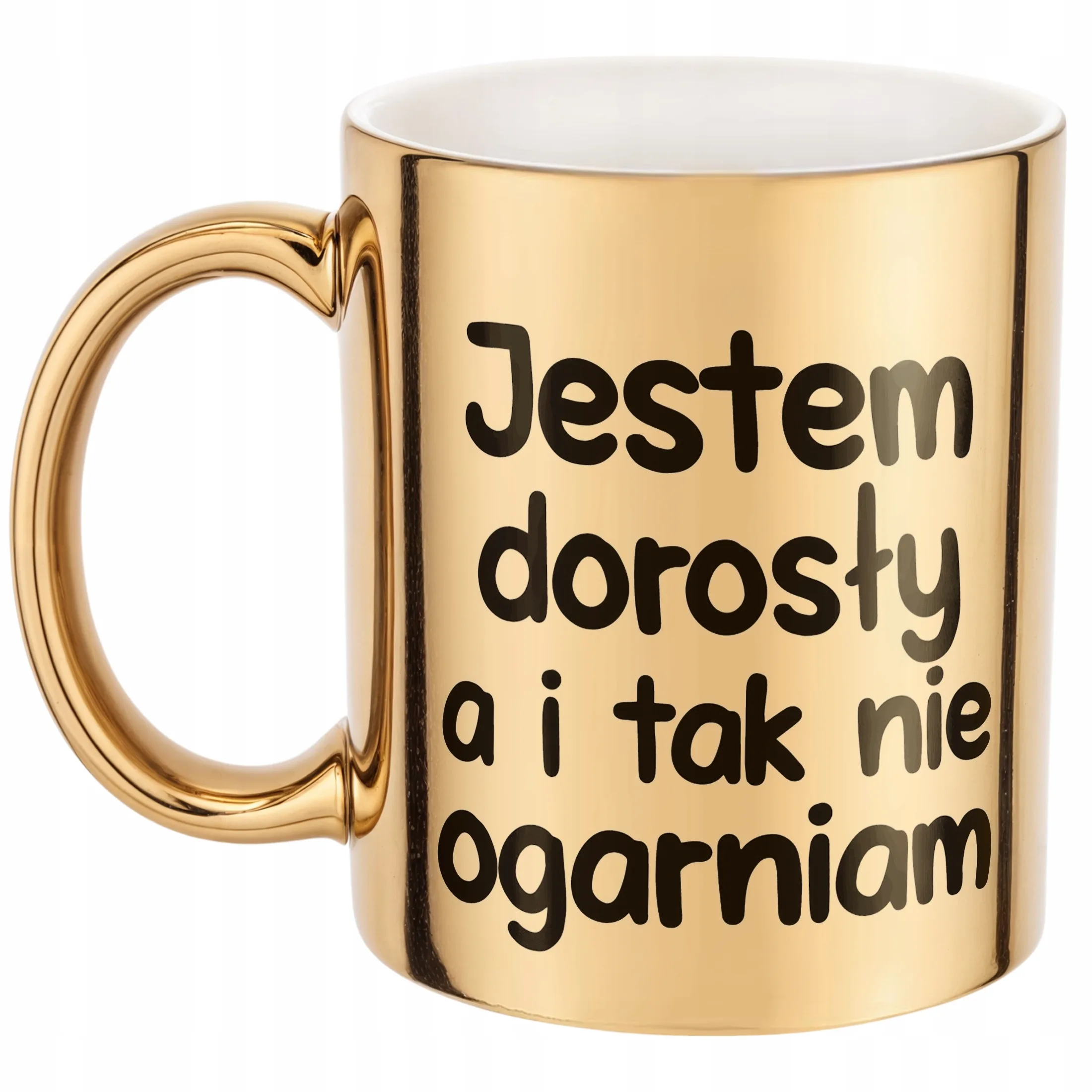 Złoty Kubek Jestem Dorosły Nie Ogarniam Śmieszny Zabawny Prezent