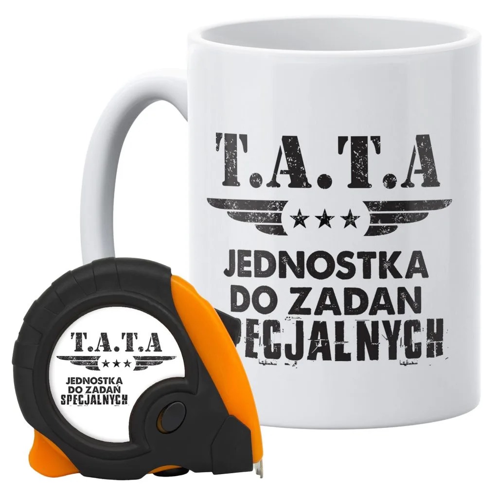 Zestaw kubek + miarka zwijana Na Dzień Ojca Prezent Upominek Dla Taty
