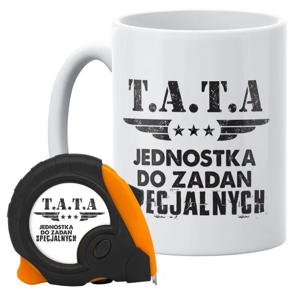 Zestaw kubek + miarka zwijana Na Dzień Ojca Prezent Upominek Dla Taty