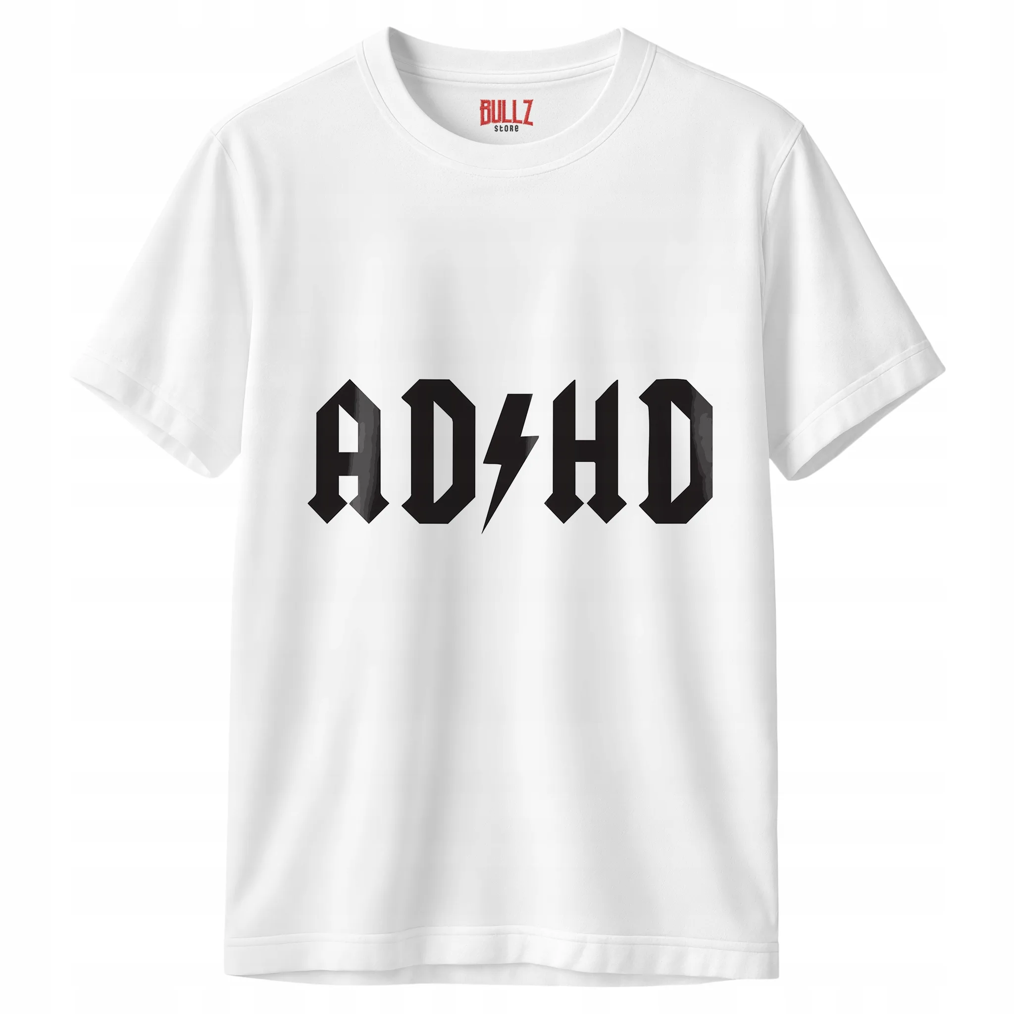 Koszulka biała męska ADHD Zabawny Prezent Upominek