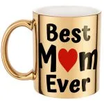 Złoty kubek Dzień Matki Best Mom Ever Prezent Dla Mamy
