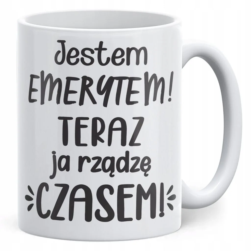 Kubek ceramiczny z okazji Emerytury Dla Emeryta Prezent Upominek