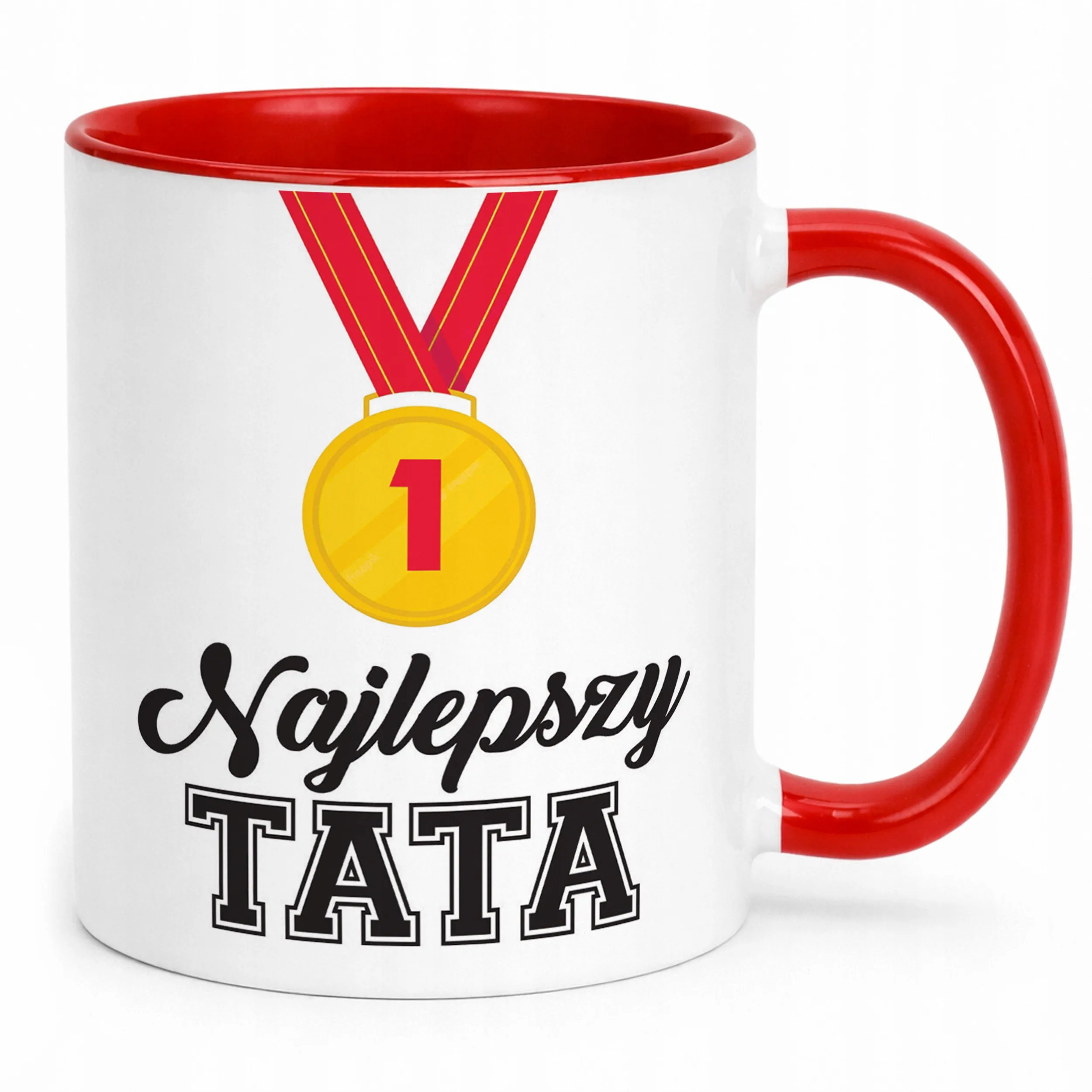 Kubek Czerwony Dzień Ojca Dla Taty Najlepszy Tata Prezent