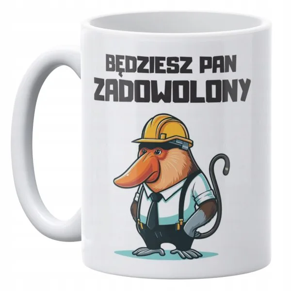 Kubek ceramiczny 330 ml Janusz Nosacz Do Pracy Zabawny Prezent