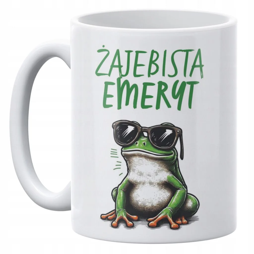 Kubek ceramiczny 330 ml Dla Emeryta Z Okazji Emerytury Prezent Zabawny