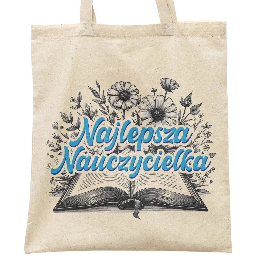 Torba bawełniana Dzień Nauczyciela Najlepsza Nauczycielka Prezent Upominek