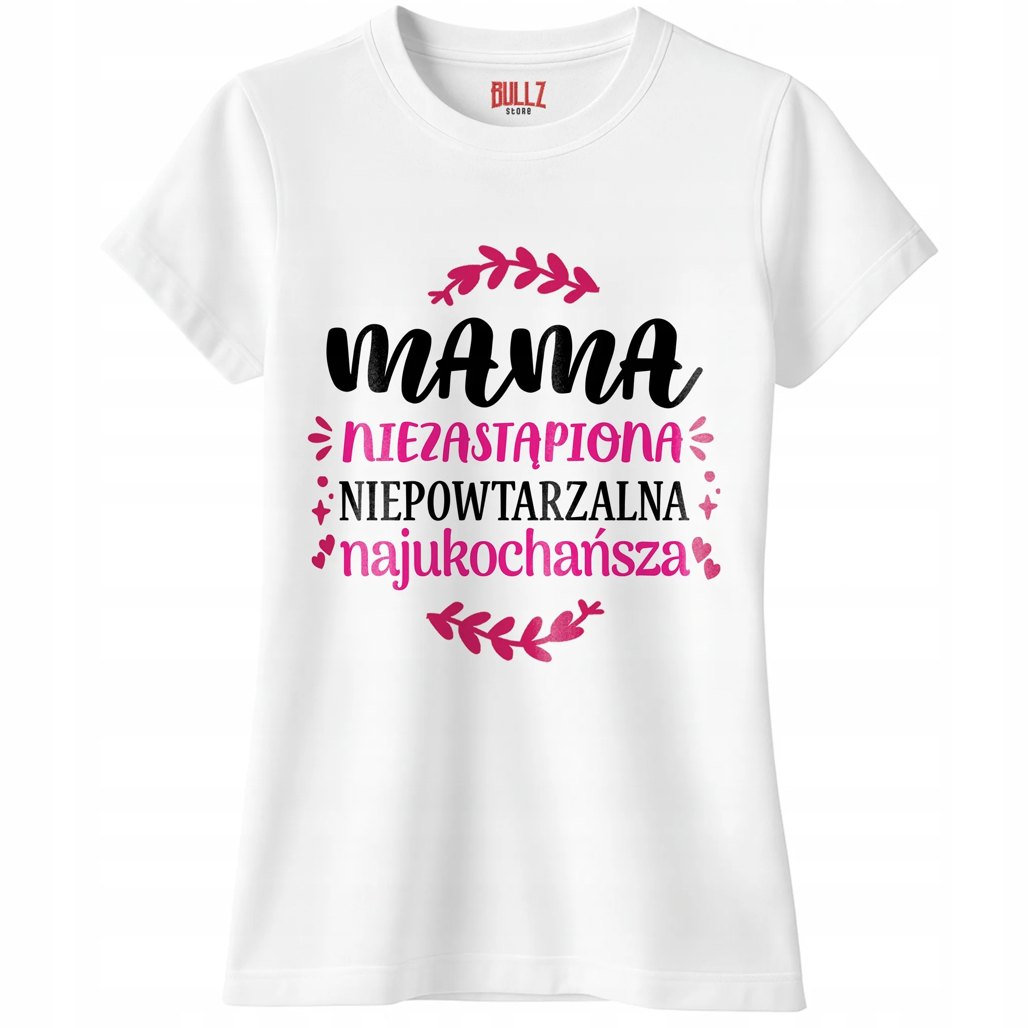 Koszulka biała damska Dzień Matki Dla Mamy Prezent Upominek