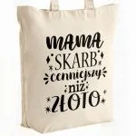 Torba bawełniana premium na zakupy Dzień Matki Prezent Mama Skarb