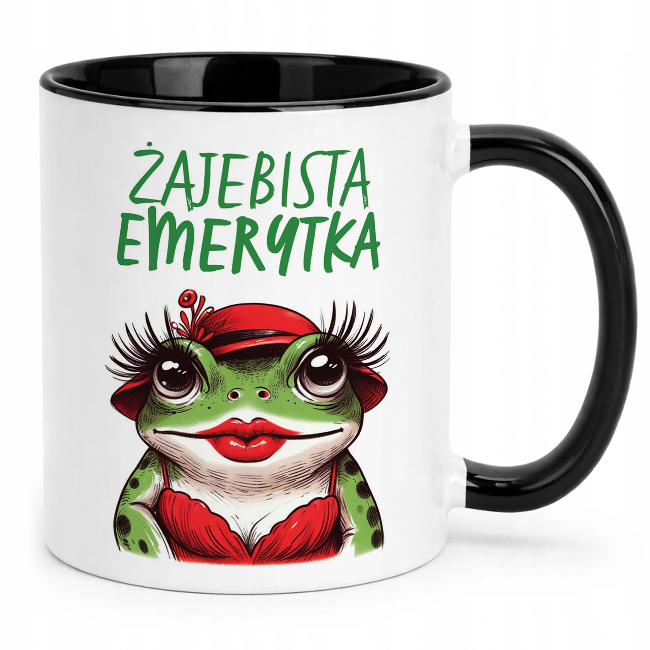 Kubek Czarny Z okazji Emerytury Dla Emerytki Prezent Upominek