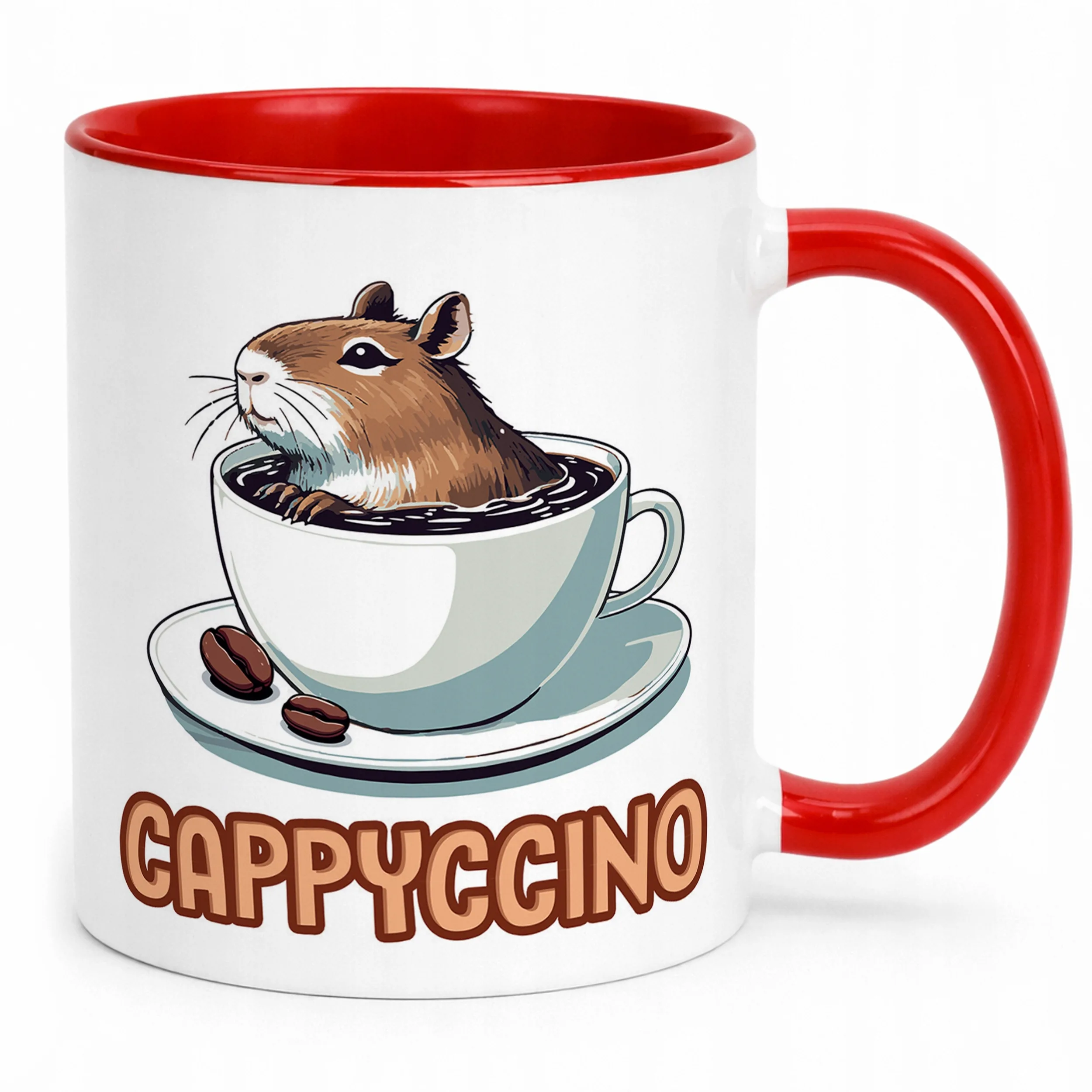 Kubek ceramiczny Kapibara Capybara Zwierzak Słodki Dla Dzieci Prezent