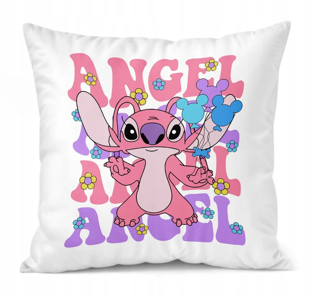 Poduszka 38x38cm Stitch Lilo i Stich Bajka Dla Dzieci Prezent