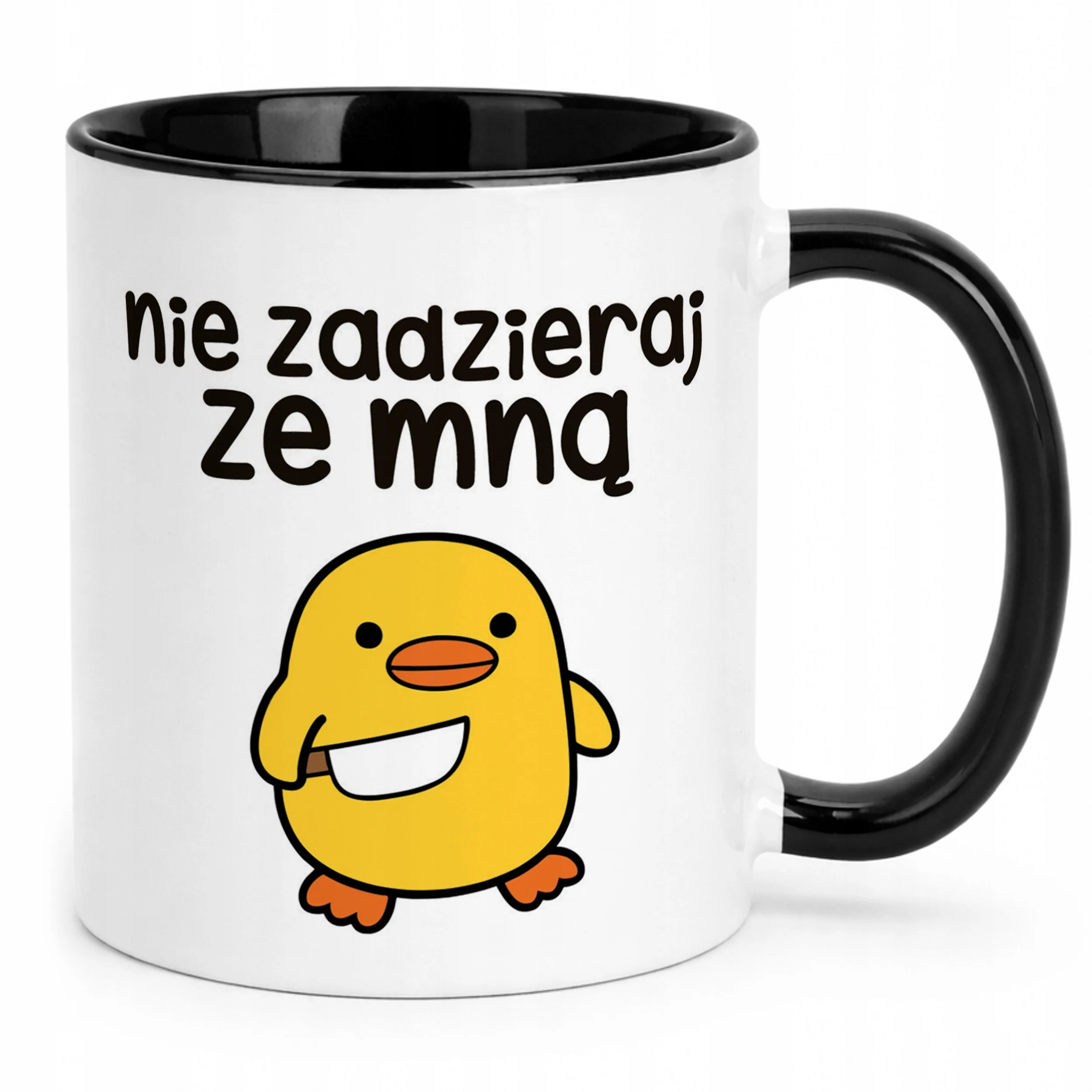 Kubek Czarny Nie Zadzieraj Ze Mną Śmieszny Zabawny Prezent