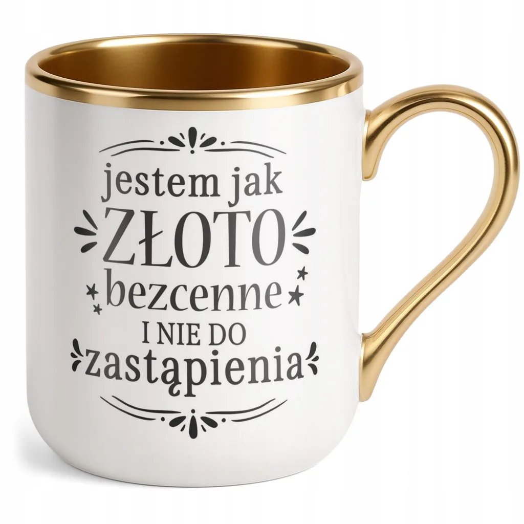 Kubek Premium Złoty Dzień Kobiet Zabawny Prezent Upominek Dla Kobiety