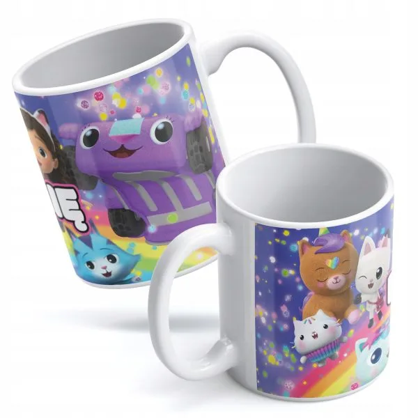 Kubek Koci Domek Gabi Personalizowany z Imieniem Prezent Dla Dziecka