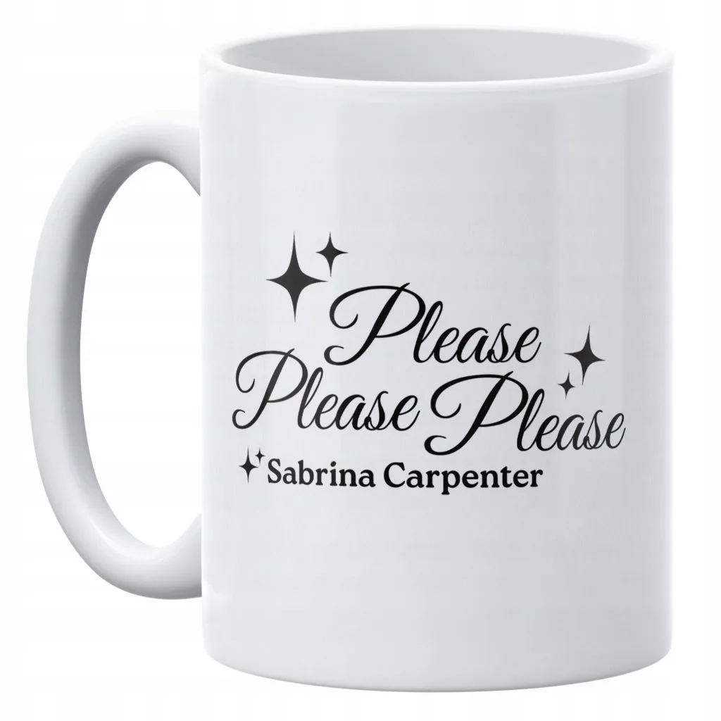 Kubek ceramiczny 330 ml Sabrina Carpenter Please Please Please Dla Fanów