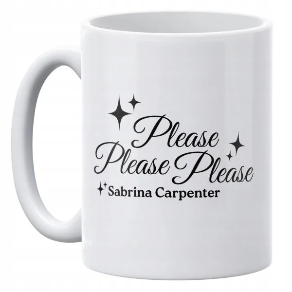 Kubek ceramiczny 330 ml Sabrina Carpenter Please Please Please Dla Fanów