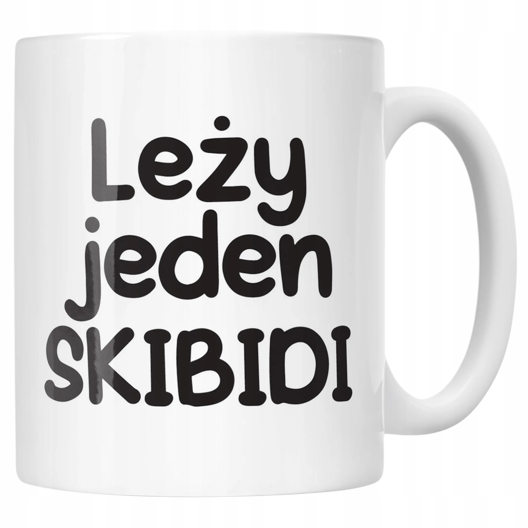 Kubek ceramiczny Leży Jeden Skibidi Śmieszny Zabawny Prezent