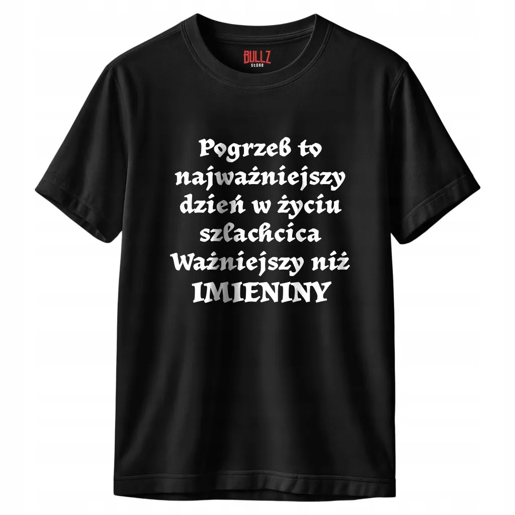 Koszulka czarna męska 1670 Pogrzeb To r. 3XL