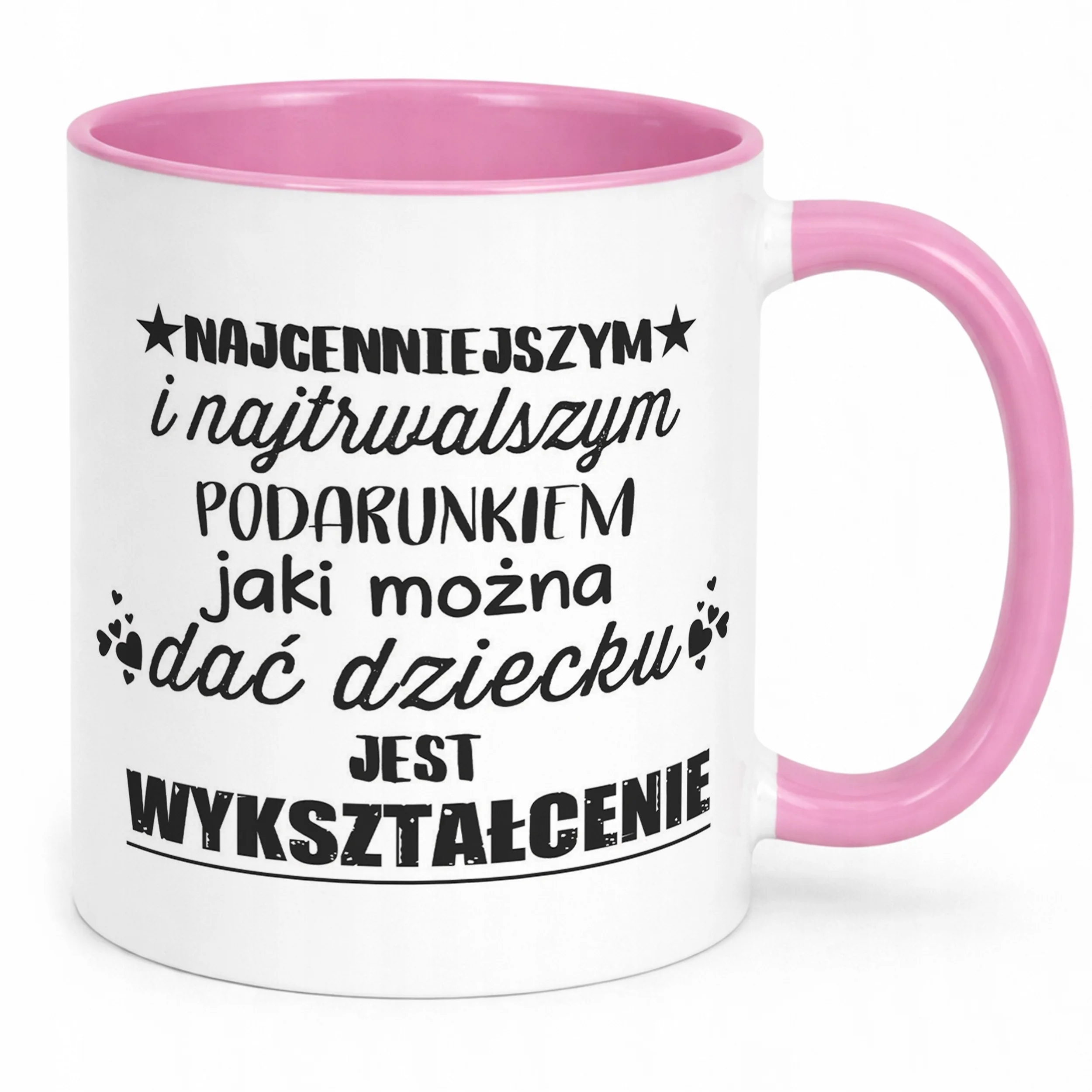 Kubek Różowy Dla Nauczyciela Nauczycielki Dzień Nauczyciela Prezent