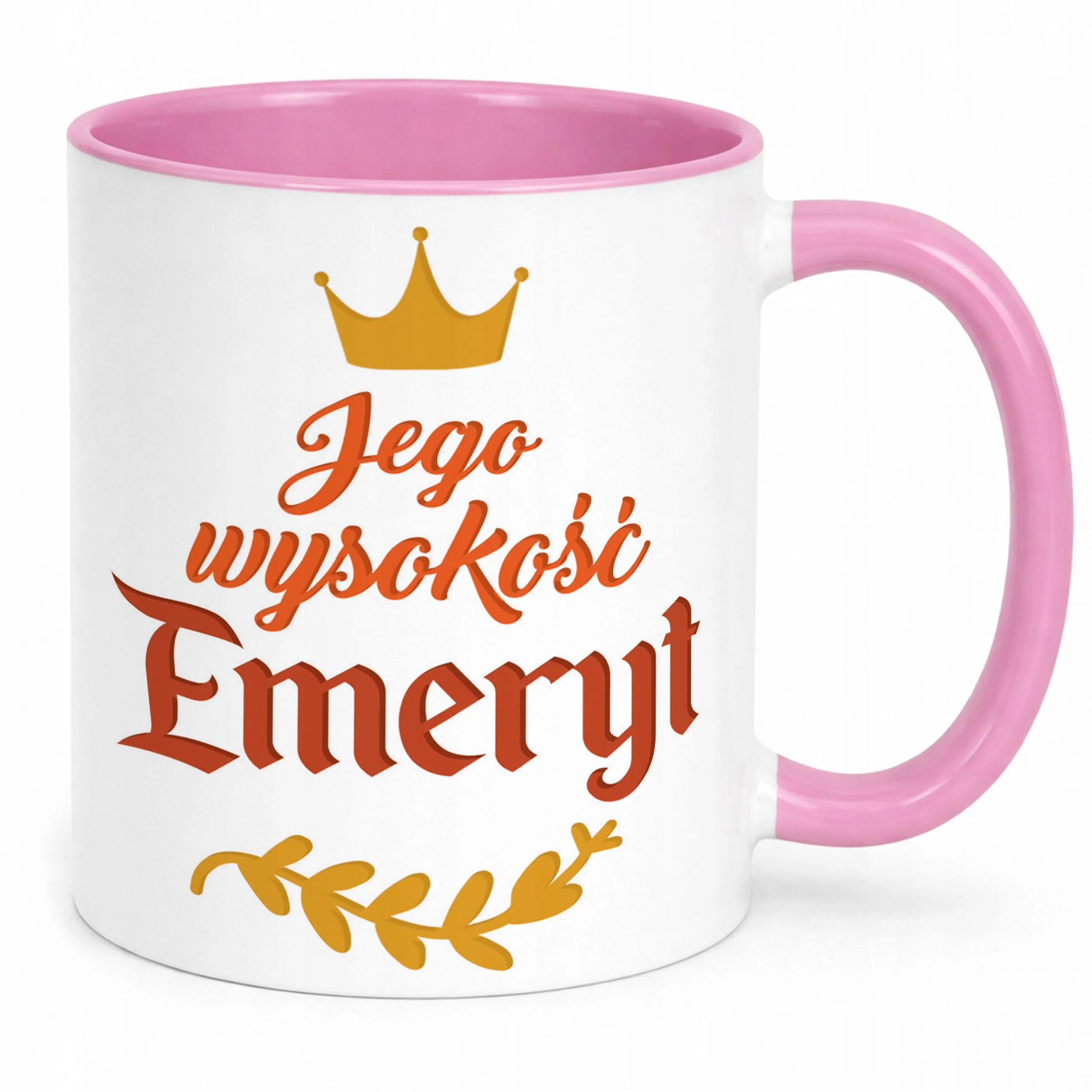 Kubek Różowy z okazji Emerytury Dla Emeryta Prezent Upominek