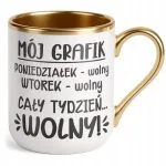 Kubek Premium Złoty Z okazji Emerytury Dla Emeryta Emerytki Prezent