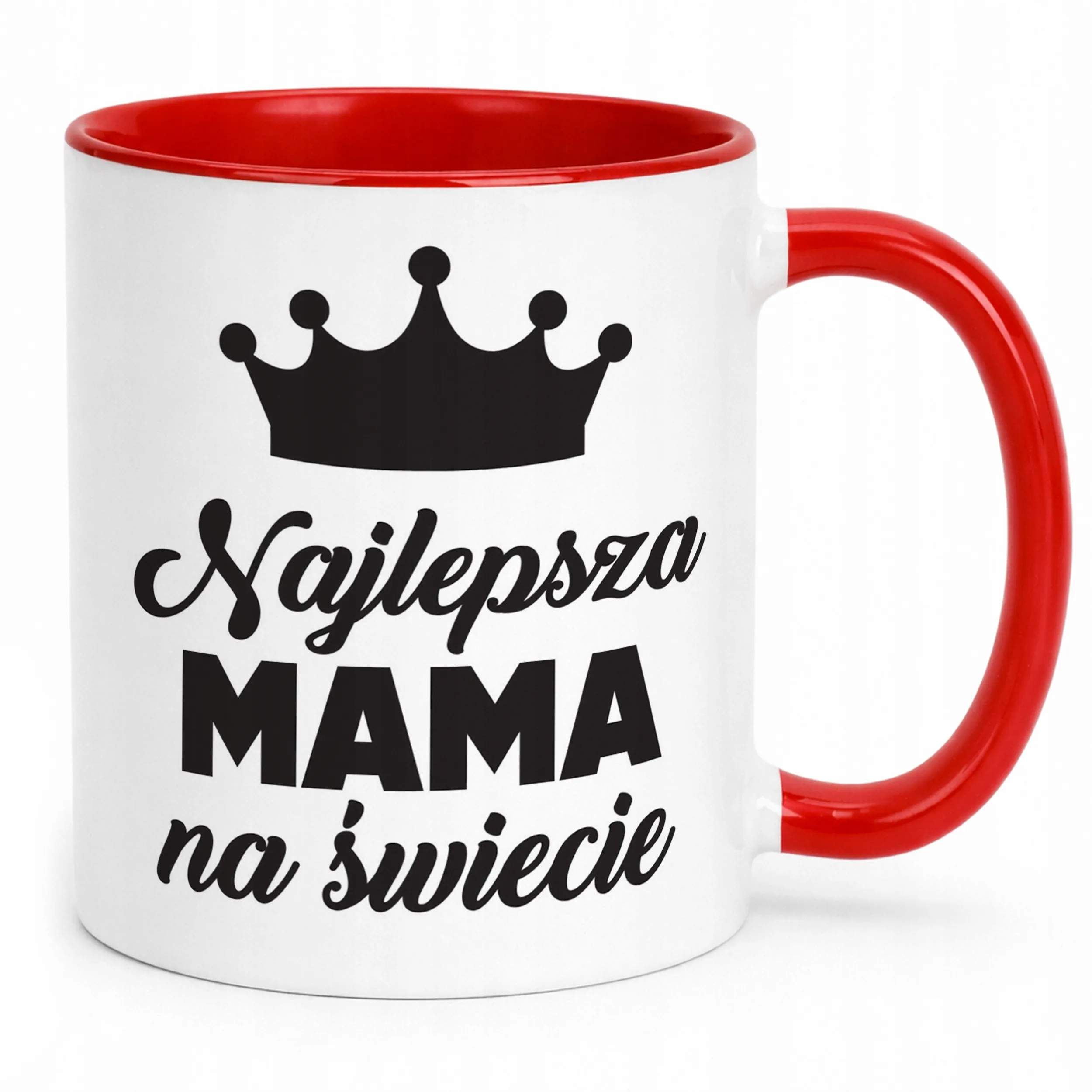 Kubek Czerwony Dzień Matki Dla Mamy Prezent Najlepsza Mama na Świecie