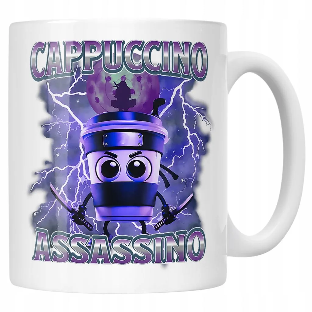 Kubek ceramiczny Cappuccino Assassino viral tiktok brainrot