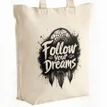 Torba bawełniana premium na zakupy Follow Your Dreams Łapacz Snów Prezent