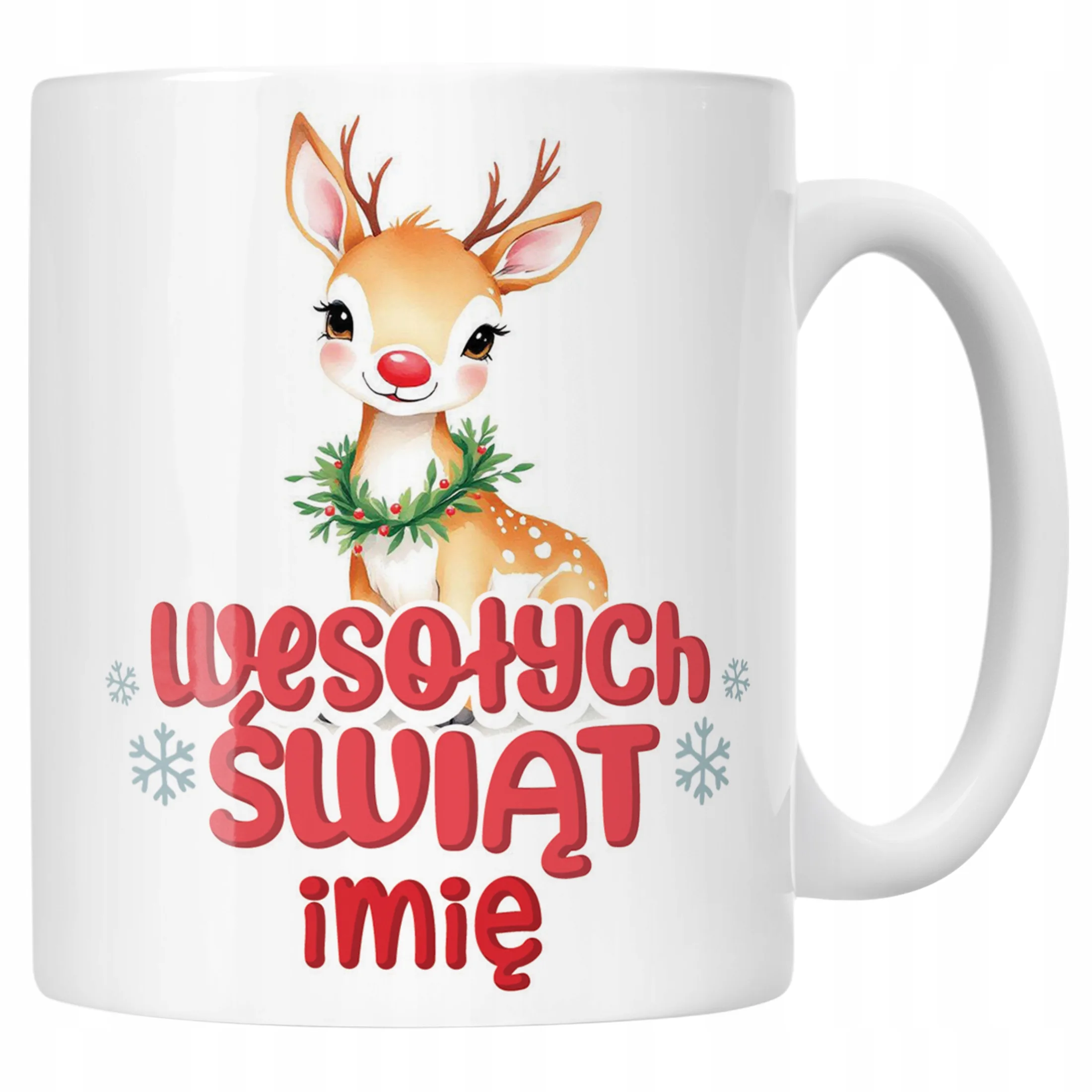 Kubek Ceramiczny Personalizowany Świąteczny Boże Narodzenie Prezent