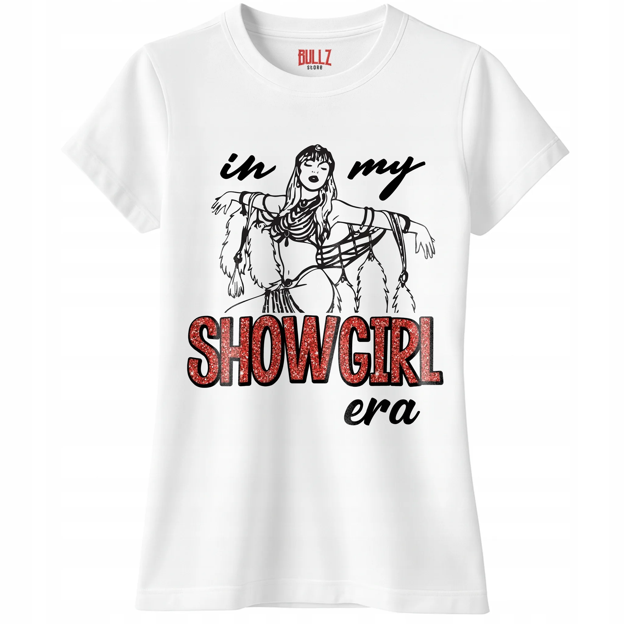 Koszulka biała damska Taylor Swift The Life Of A Showgirl Prezent