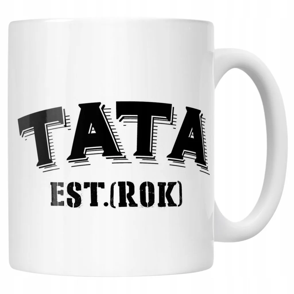 Kubek ceramiczny Personalizowany Dzień Ojca Tata Rok Prezent