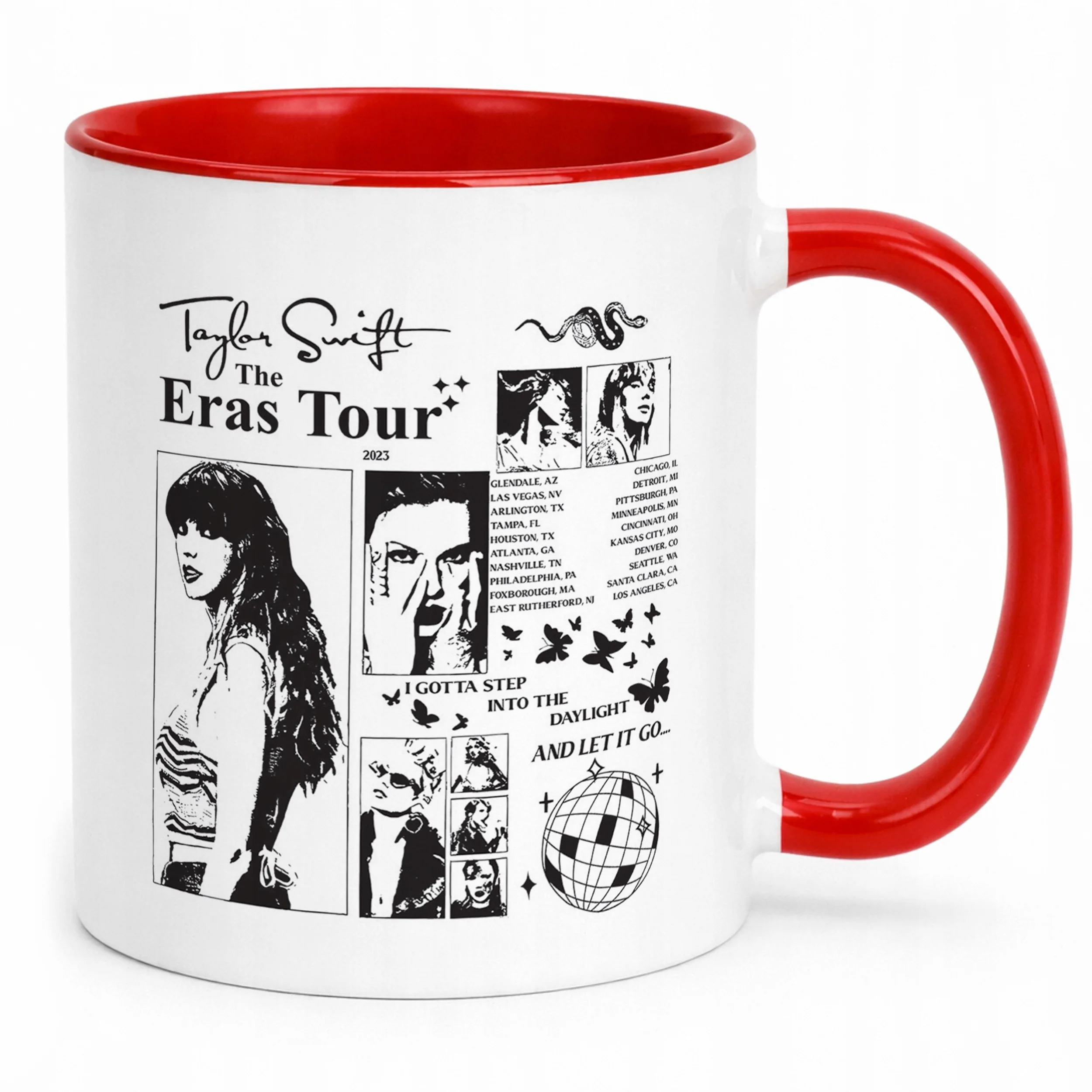 Kubek Czerwony Taylor Swift The Eras Tour Dla Fanów Prezent Upominek