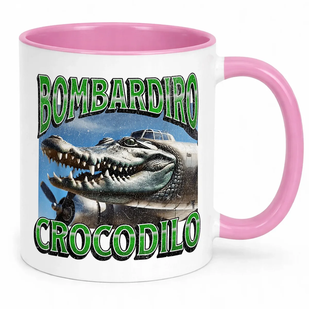 Kubek Różowy Bombardino Crocodilo viral tiktok brainrot