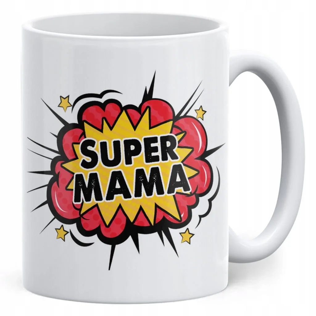 Kubek ceramiczny Dzień Matki Dla Mamy Prezent Upominek Super Mama