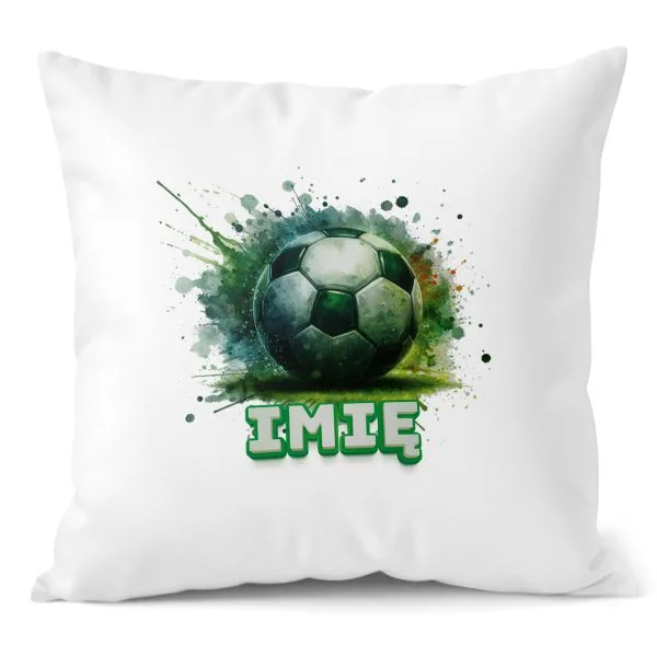 Poduszka 38x38 cm z Imieniem dla Piłkarza Piłka Nożna Football