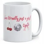 Kubek ceramiczny I’m Just A Girl Dla Dziewczyny Prezent Upominek