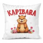 Poduszka 38x38cm Kapibara Capybara Zwierzak Dla Dzieci Prezent